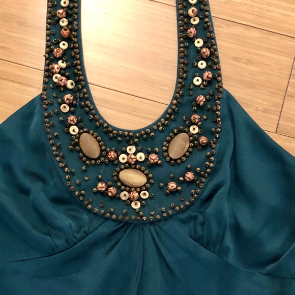 BCBGMaxazria Silk Halter Top - Picture 2 of 4